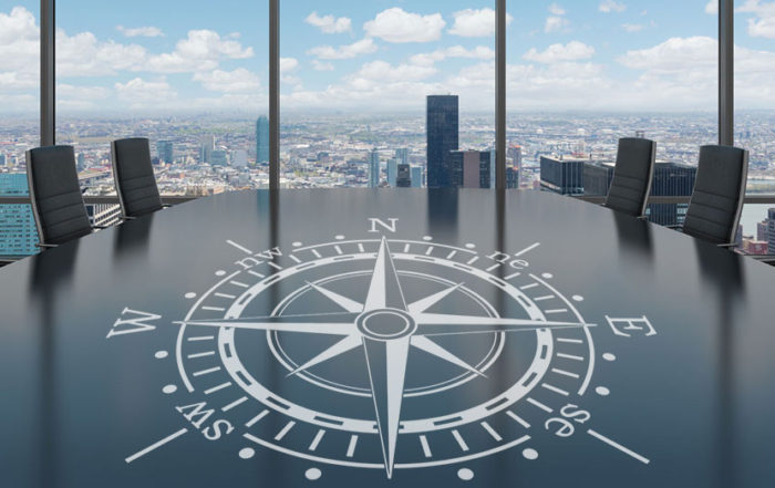 compass on table